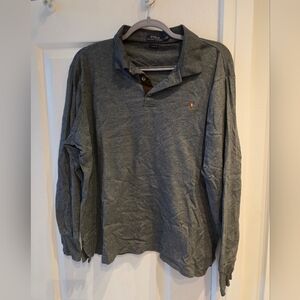 Polo By Ralph Lauren Gray Long Sleeve Tee